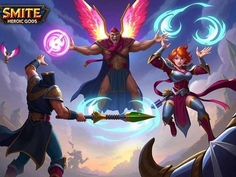 Smite Heroic Gods Battle Scene